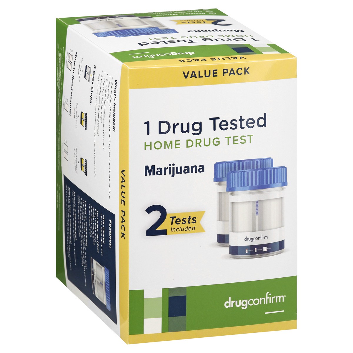 slide 8 of 11, DrugConfirm Value Pack Marijuana Home Drug Test 2 ea, 2 ct