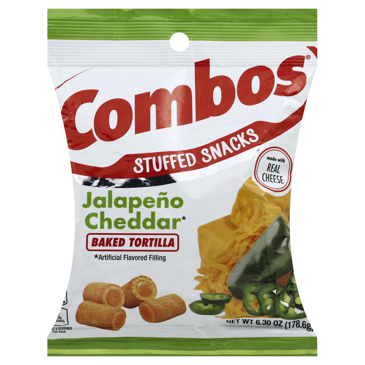 slide 8 of 8, COMBOS Stuffed Snacks 6.3 oz, 6.3 oz