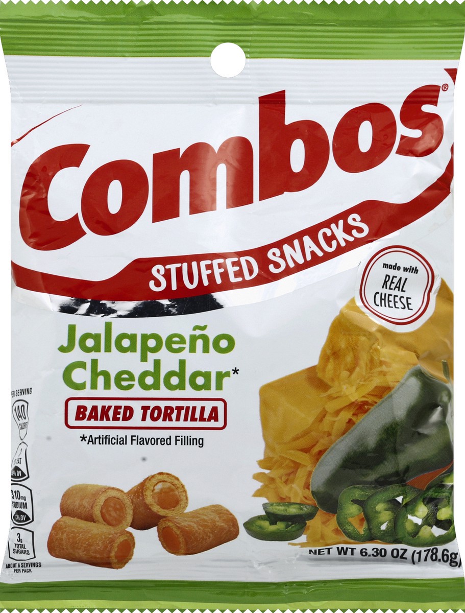 slide 1 of 8, COMBOS Stuffed Snacks 6.3 oz, 6.3 oz