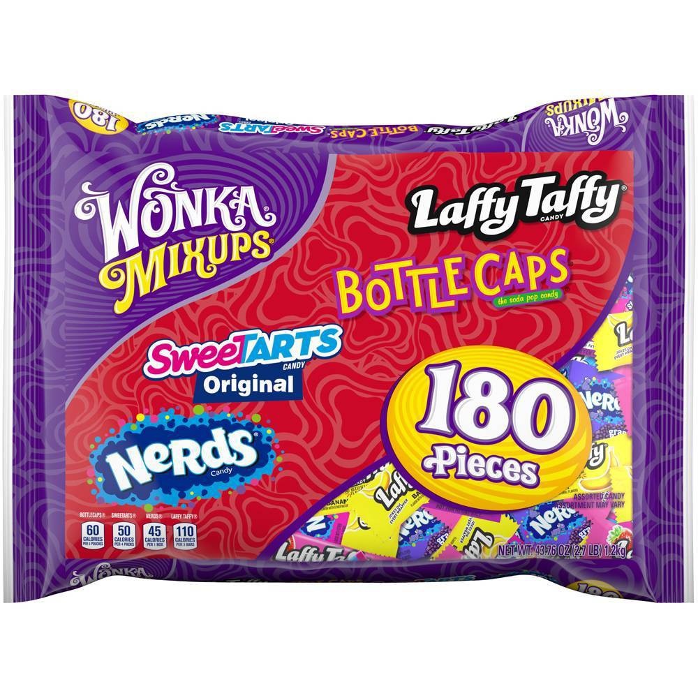 Wonka Mix Ups Laffy Taffy Bottlecaps Sweetarts And Nerds Halloween Candy