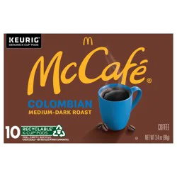 McCafé Colombian, Single Serve Coffee Keurig K-Cup Pods, Medium Roast, 10 Count