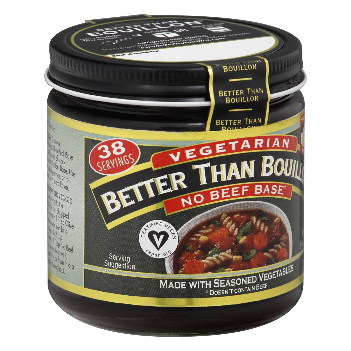 slide 2 of 9, Better than Bouillon Vegetarian No Beef Base 8 oz, 8 oz