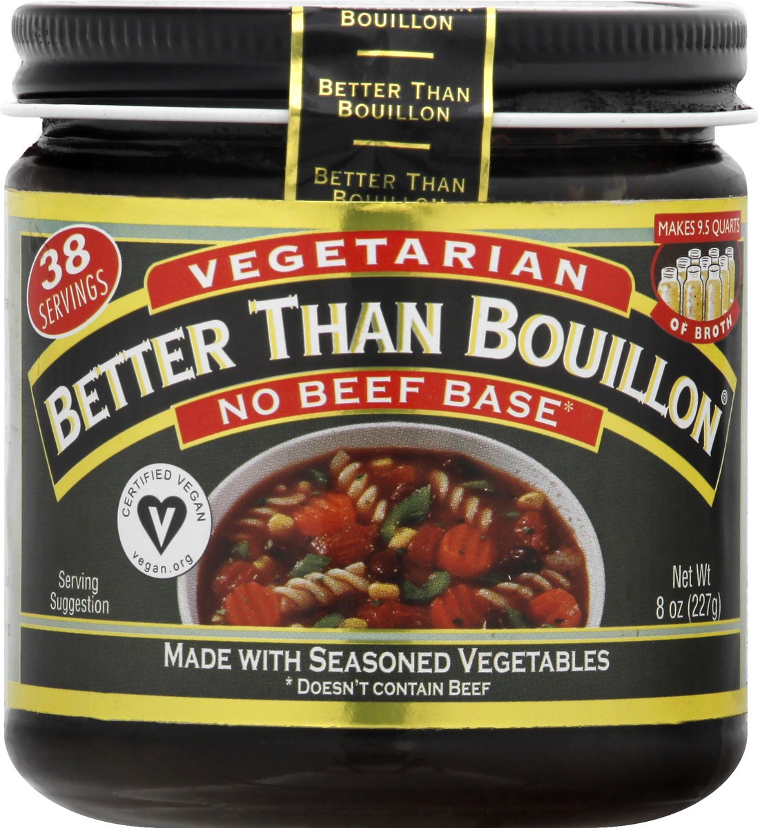 slide 6 of 9, Better than Bouillon Vegetarian No Beef Base 8 oz, 8 oz