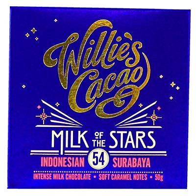 slide 1 of 1, Willie's Cacao Milk Of The Stars Surabaya 54%, 50 gram