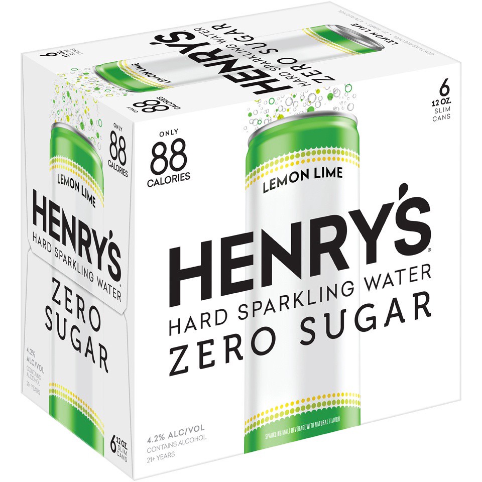 slide 2 of 7, Henry's Sparkling Lemon Lime, 6 ct; 12 fl oz