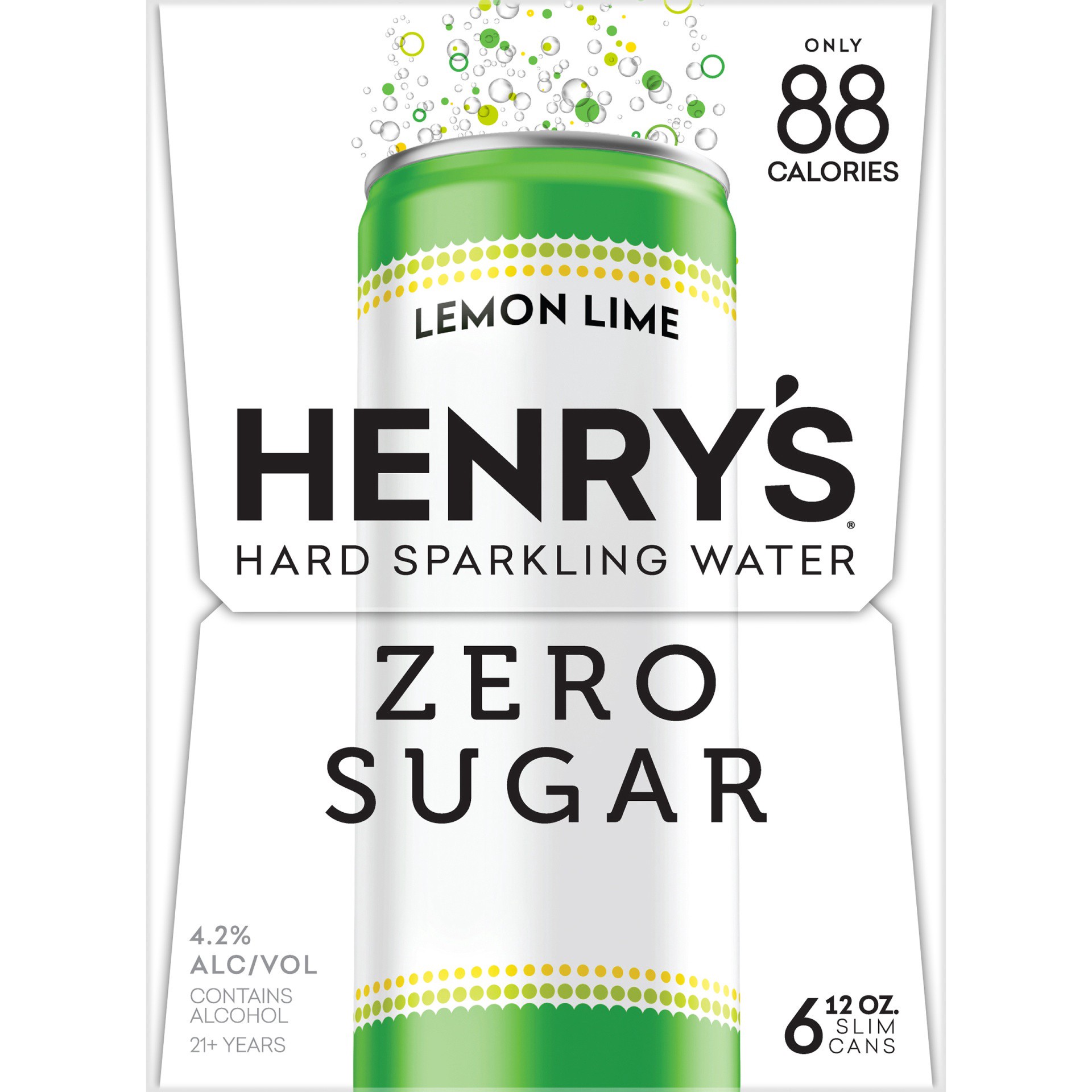 slide 4 of 7, Henry's Sparkling Lemon Lime, 6 ct; 12 fl oz