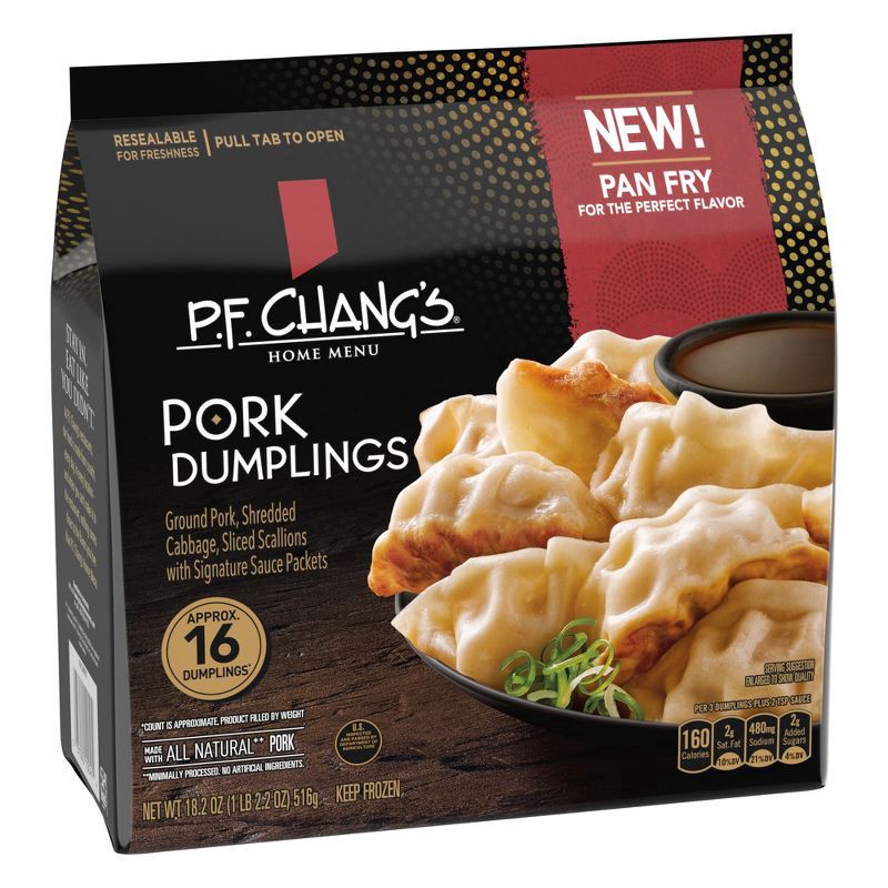 slide 3 of 3, P.F. Chang's Home Menu Pork Dumplings, Frozen Appetizer, 18.2 oz., 18.2 oz