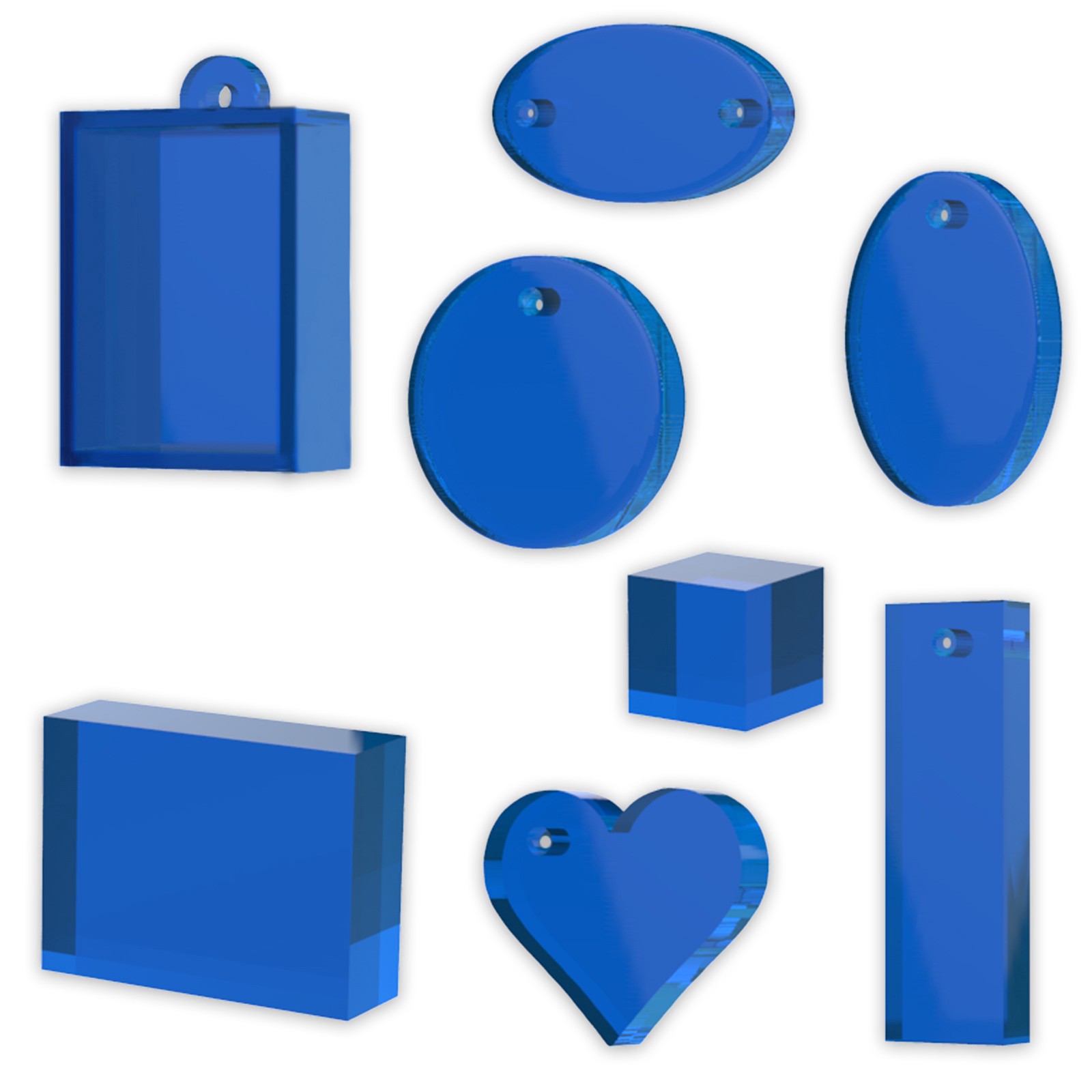 slide 4 of 4, Blue Moon Studio Uv Resin Craft Basic Shapes Flat Mold, 3.5 in x 3.125 in x 0.438 in