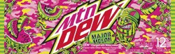 Mountain Dew Major Melon Watermelon Soda - 12 ct
