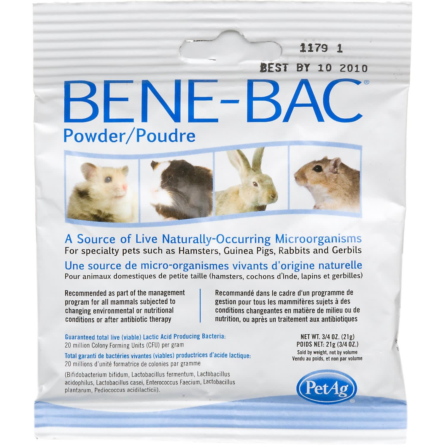 slide 1 of 1, Cat-Sip Bene-Bac Small Animal Powder, 1 ct