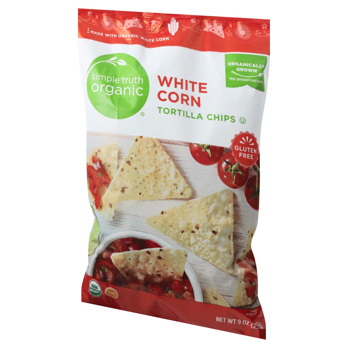 slide 2 of 12, Simple Truth Organic White Corn Tortilla Chips 9 oz, 9 oz