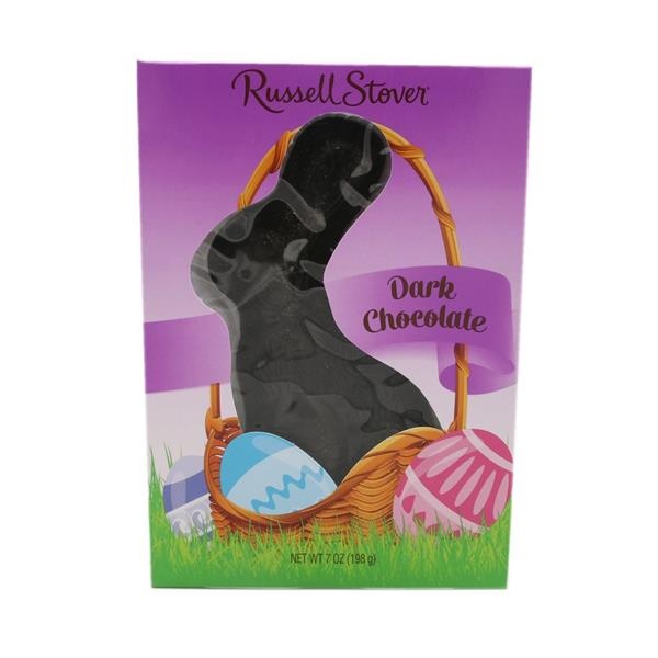 slide 1 of 1, Russell Stover Dark Chocolate Easter Bunny, 7 oz