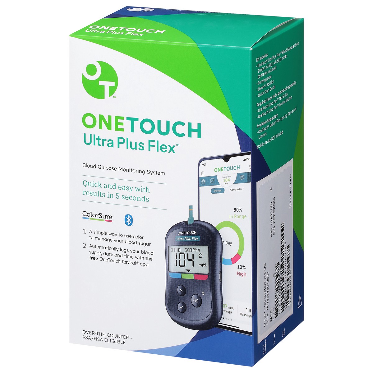 slide 5 of 9, OneTouch OTUP Flex System mg US (LED), 1 ct