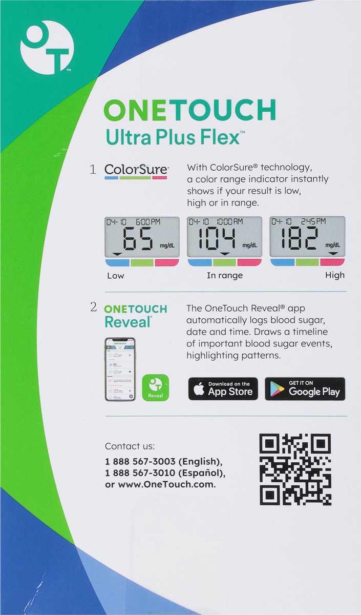 slide 3 of 9, OneTouch OTUP Flex System mg US (LED), 1 ct
