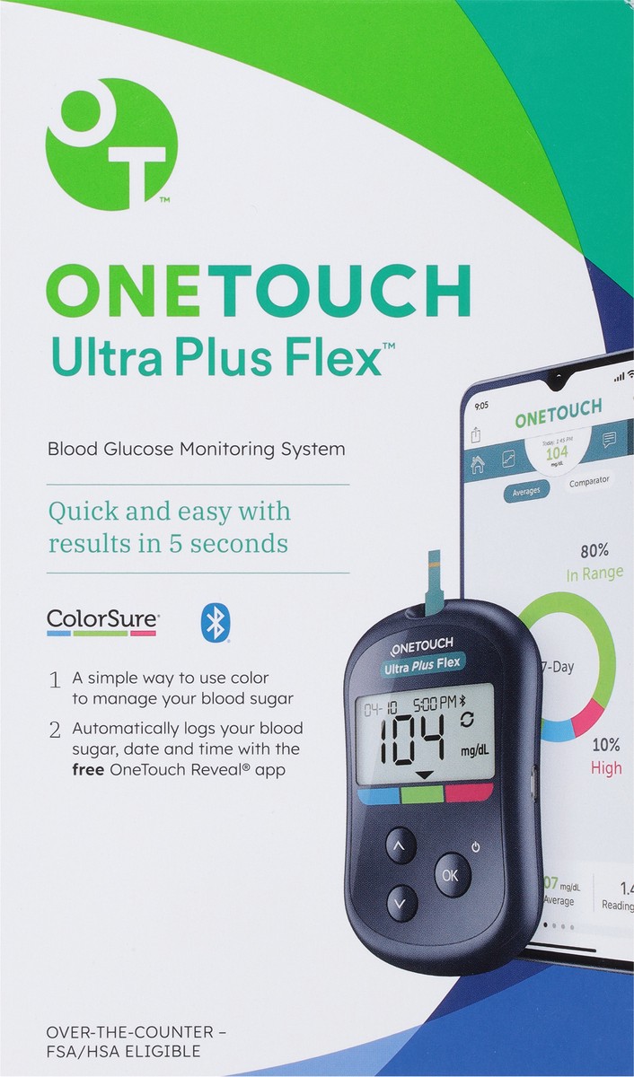 slide 6 of 9, OneTouch OTUP Flex System mg US (LED), 1 ct