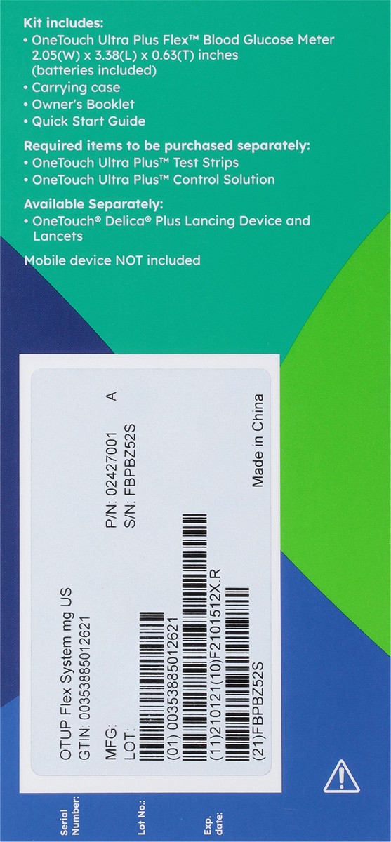 slide 4 of 9, OneTouch OTUP Flex System mg US (LED), 1 ct