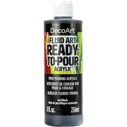Deco Art FluidArt Jet Black - 8 oz