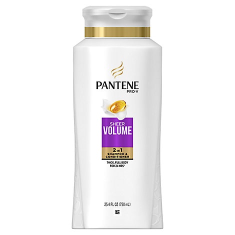 slide 1 of 1, Pantene Pro V Sheer Volume Shampoo & Conditioner 2In, 1 x 25.4 fl. oz.