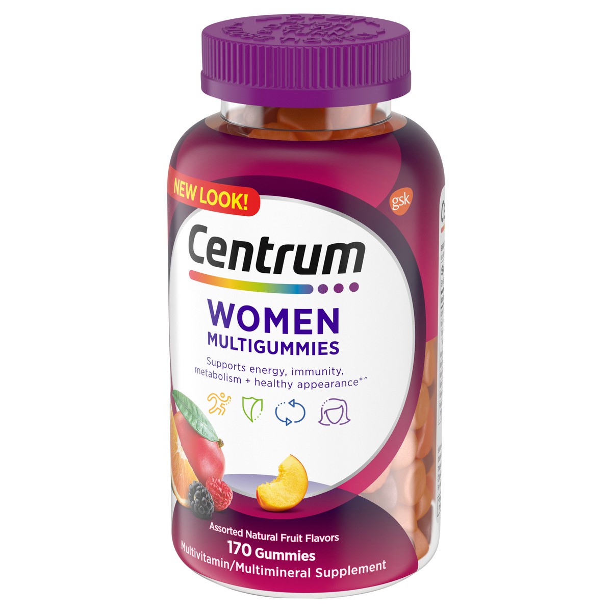 slide 9 of 9, Centrum Multi Gummies Womens, 170 ct