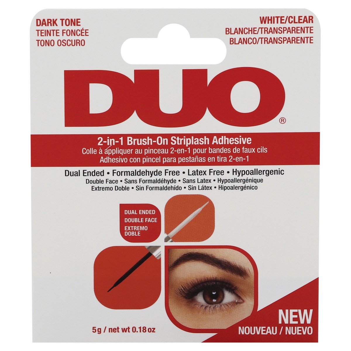 slide 4 of 10, DUO Striplash Adhesive 5 g, 1 ct