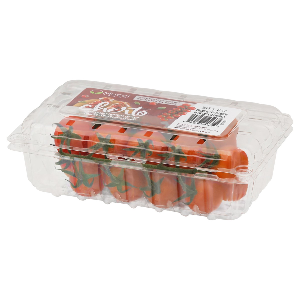 slide 4 of 11, Mucci Farms Cherto On-The-Vine Cherry Tomatoes 9 oz, 9 oz