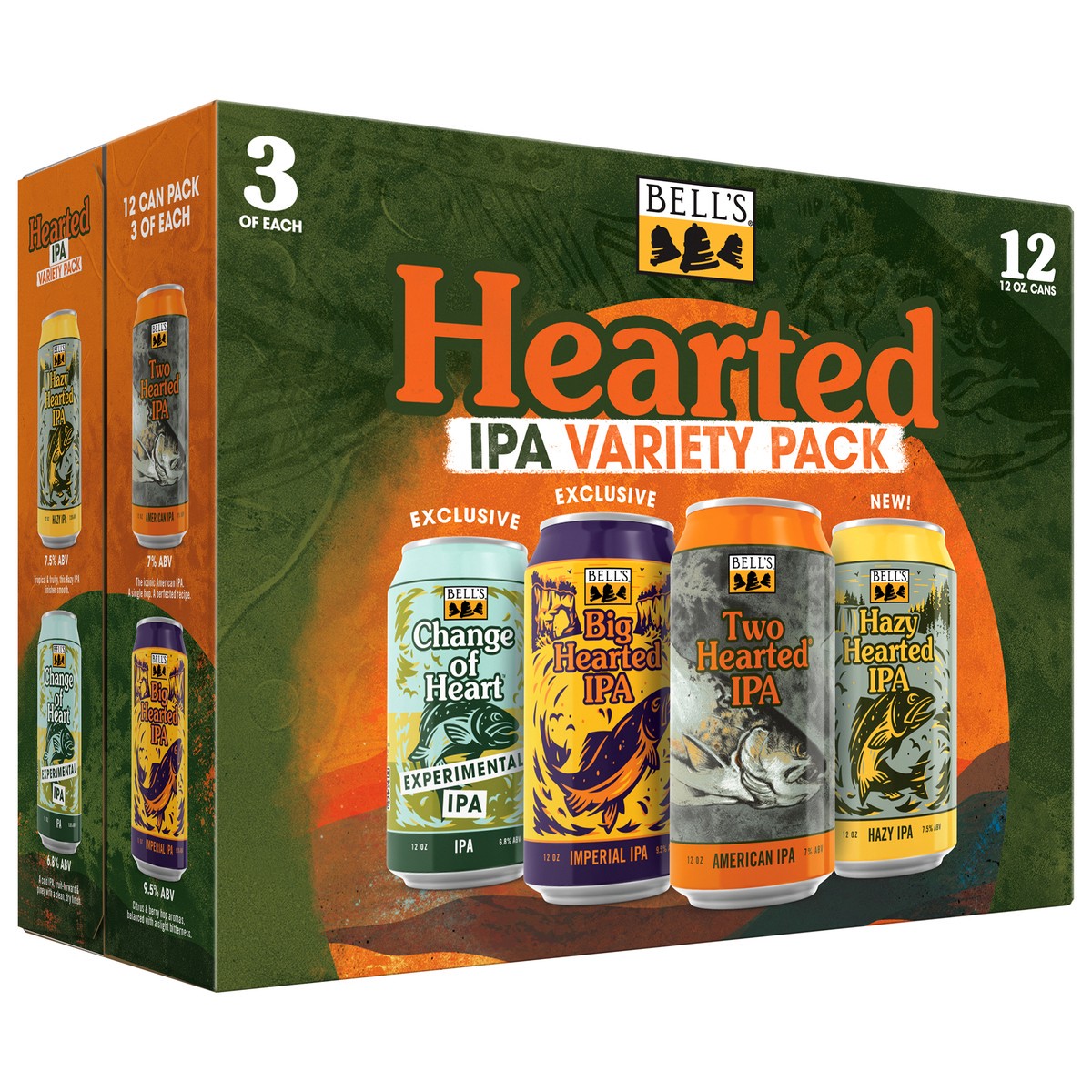 slide 6 of 8, Bell's Hearted Variety Pack Beer, 12 Pack, 12 fl oz Cans, 12 ct; 12 oz