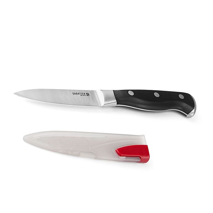 slide 1 of 2, Sabatier Edgekeeper Parer Knife with Sheath, 3.5 in