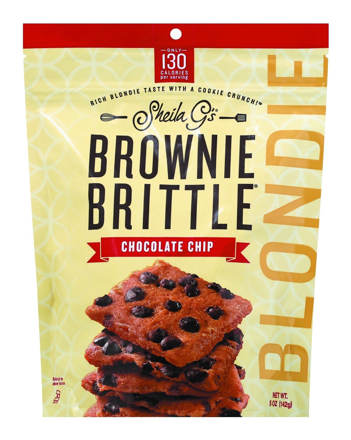 slide 1 of 7, Sheila G's Chocolate Chip Brownie Brittle 5 oz, 5 oz