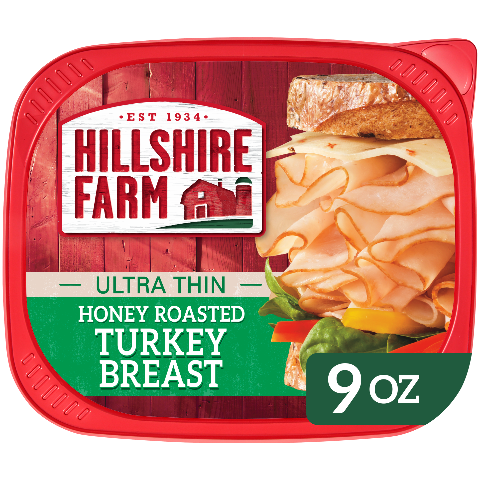 slide 1 of 5, Hillshire Farm Ultra Thin Sliced Honey Roasted Turkey Breast Sandwich Meat, 9 oz, 255.15 g