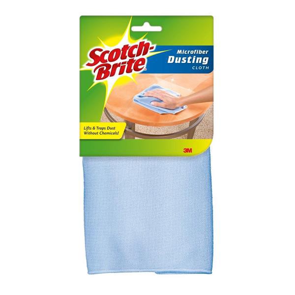 slide 1 of 1, Scotch-Brite Microfiber Dusting Cloths, 1 ct