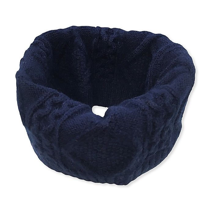 slide 1 of 2, NYGB Fisherman Cable Infinity Scarf - Navy, 1 ct