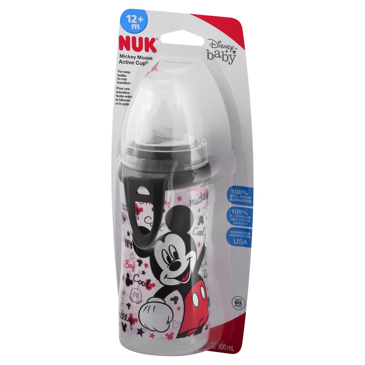 slide 8 of 11, NUK Disney Baby 10 Ounce Mickey Mouse Active Cup 1 ea, 10 oz