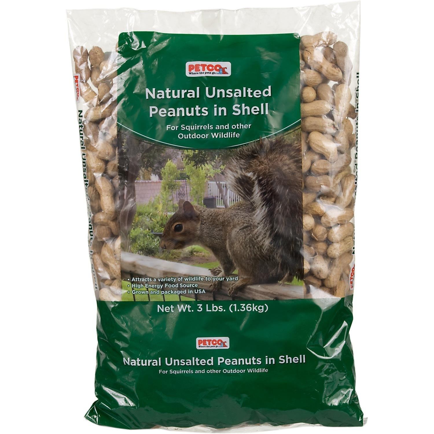 slide 1 of 1, Petco Natural Unsalted Peanuts in Shell Wildlife Food, 3 lb