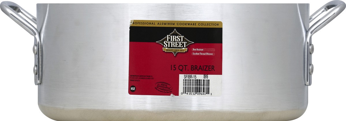 slide 6 of 6, First Street Aluminum Brazier, 15 qt