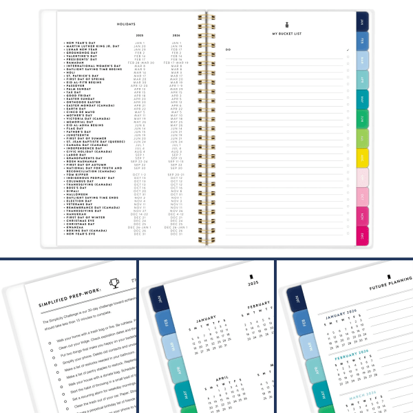 slide 10 of 10, 2025 Simplified By Emily Ley For At-A-Glance Weekly/Monthly Planner, 5-1/2"" X 8-1/2"", Tile, January To December, El35-200-25, 1 ct