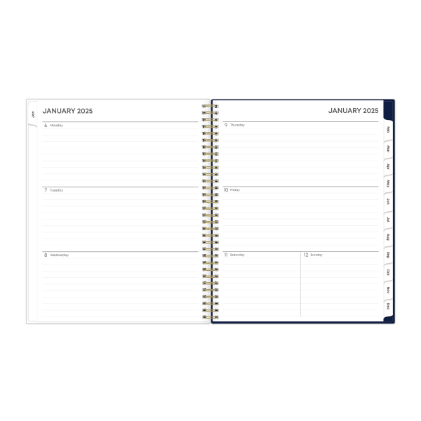 slide 3 of 8, 2025 Blue Sky Weekly/Monthly Planning Calendar, 8-1/2"" X 11"", Neve, January To December, 1 ct