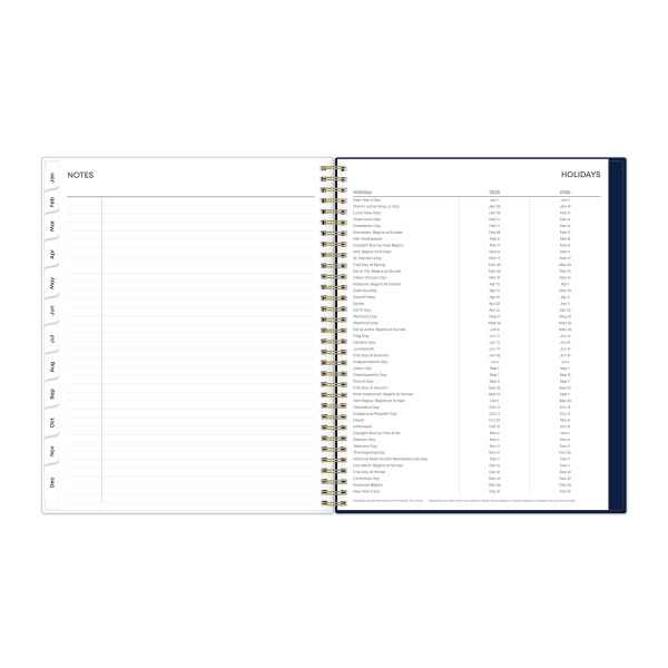 slide 4 of 8, 2025 Blue Sky Weekly/Monthly Planning Calendar, 8-1/2"" X 11"", Neve, January To December, 1 ct