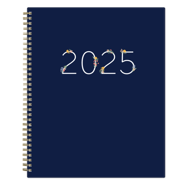 slide 1 of 8, 2025 Blue Sky Weekly/Monthly Planning Calendar, 8-1/2"" X 11"", Neve, January To December, 1 ct