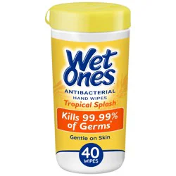 Wet Ones Antibacterial Hand Wipes Tropical Splash Canister