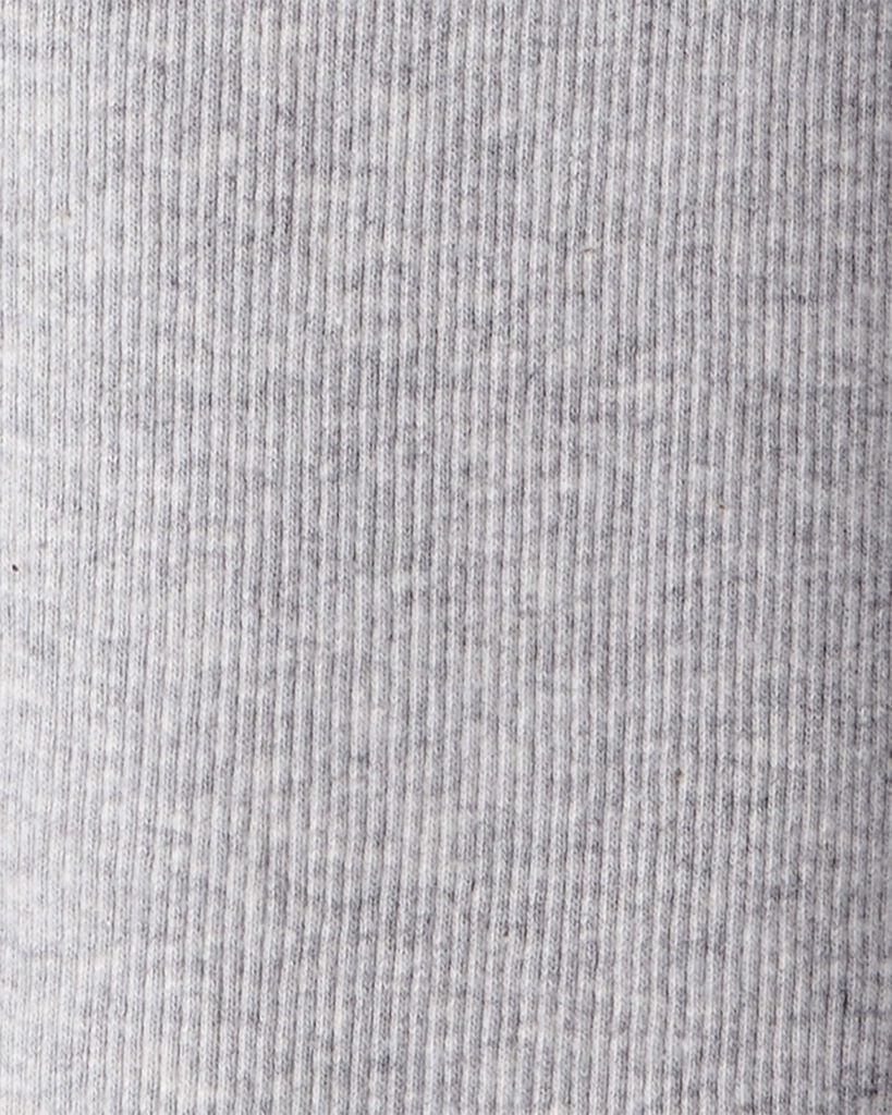 slide 3 of 3, Carter's Carters Kid Solid Cotton Ribbed Stretch Leggings - Grey Grey 8, 1 ct