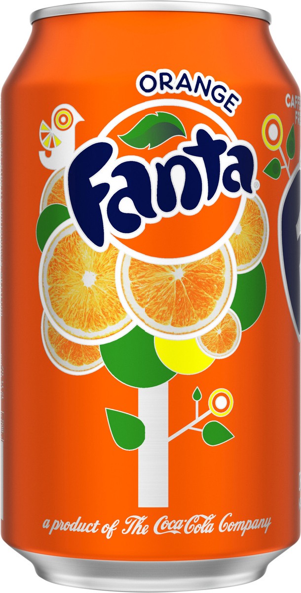 slide 2 of 7, Fanta Orange Soda Can, 12 fl oz, 12 fl oz