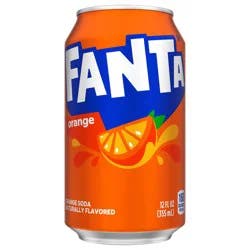 Fanta Orange Fruit Soda Soft Drink, 12 fl oz