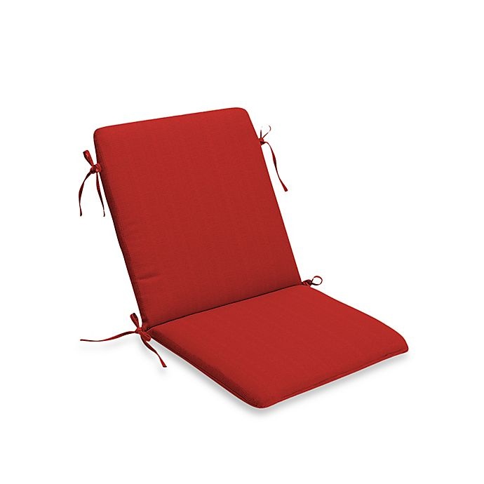 slide 1 of 1, Destination Summer Medford Solid Outdoor Mid-Back Chair Cushion - Cherry, 1 ct