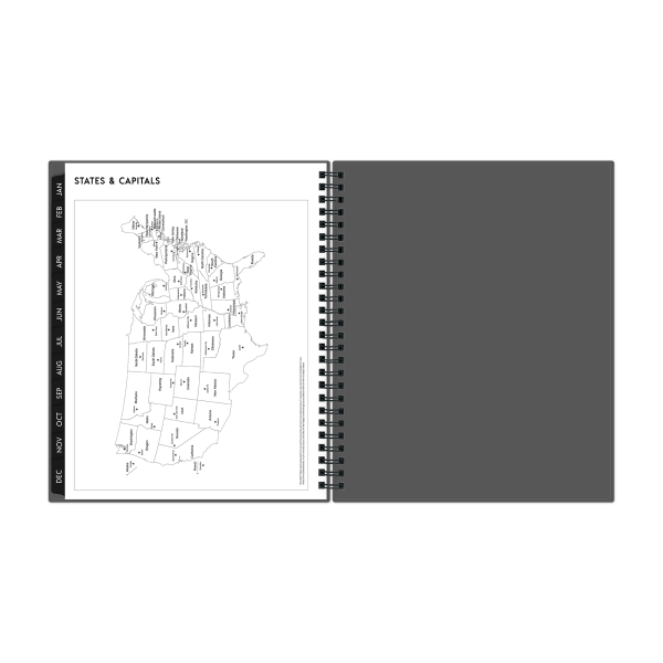 slide 3 of 7, 2025 Blue Sky Weekly/Monthly Planning Calendar, 7"" X 9"", Gray, January To December, 1 ct