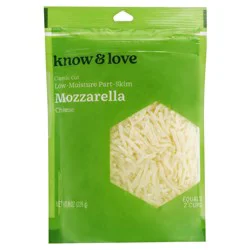 know & love Skim Mozzarella Shredded Cheese 8 Ounces