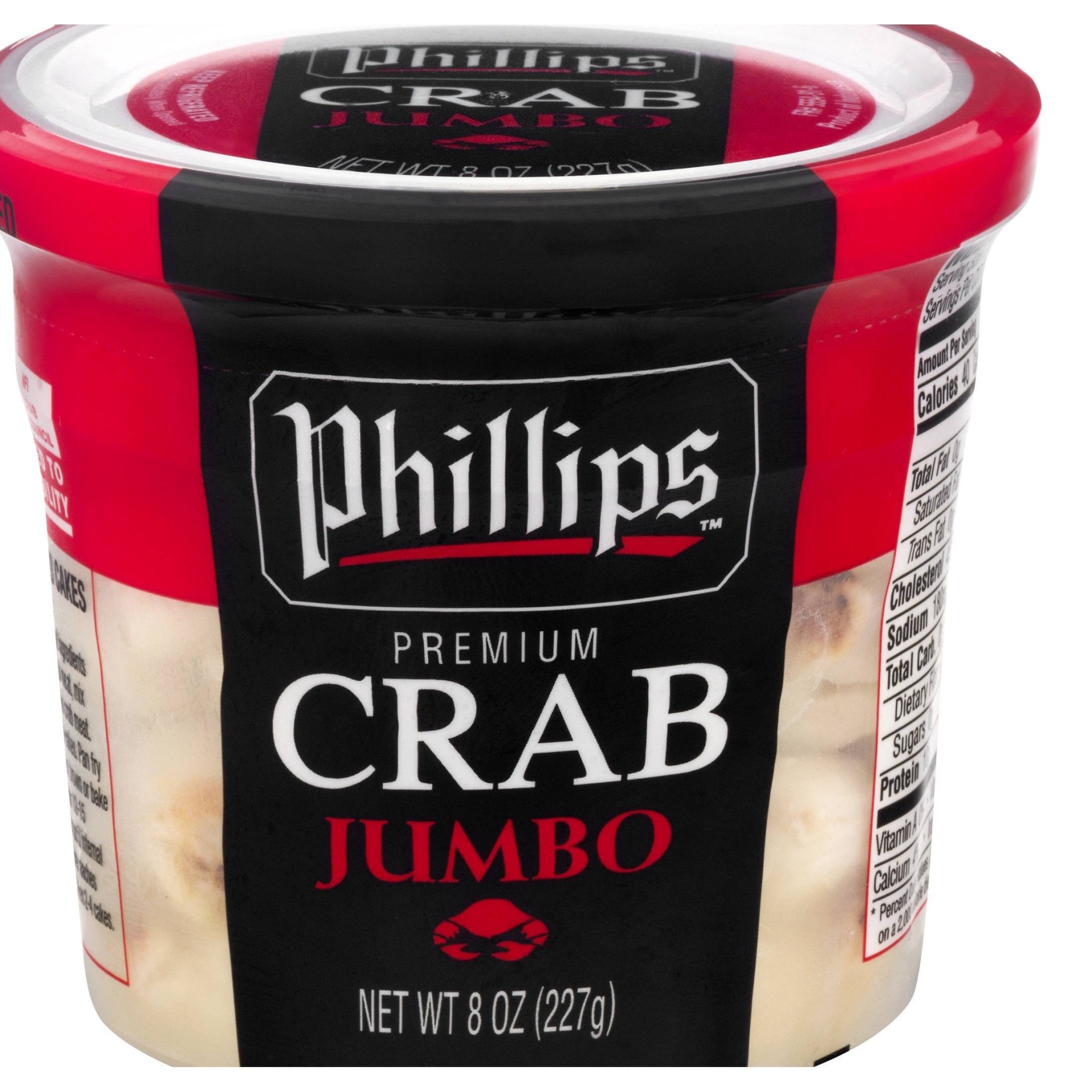 slide 1 of 1, Phillips Jumbo Lump Crab Meat, 8 oz