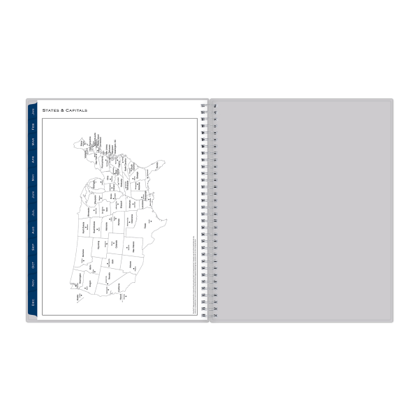 slide 6 of 7, 2025 Blue Sky Weekly/Monthly Planning Calendar, 8-1/2"" X 11"", Passages/Solid Gray, January To December, 1 ct