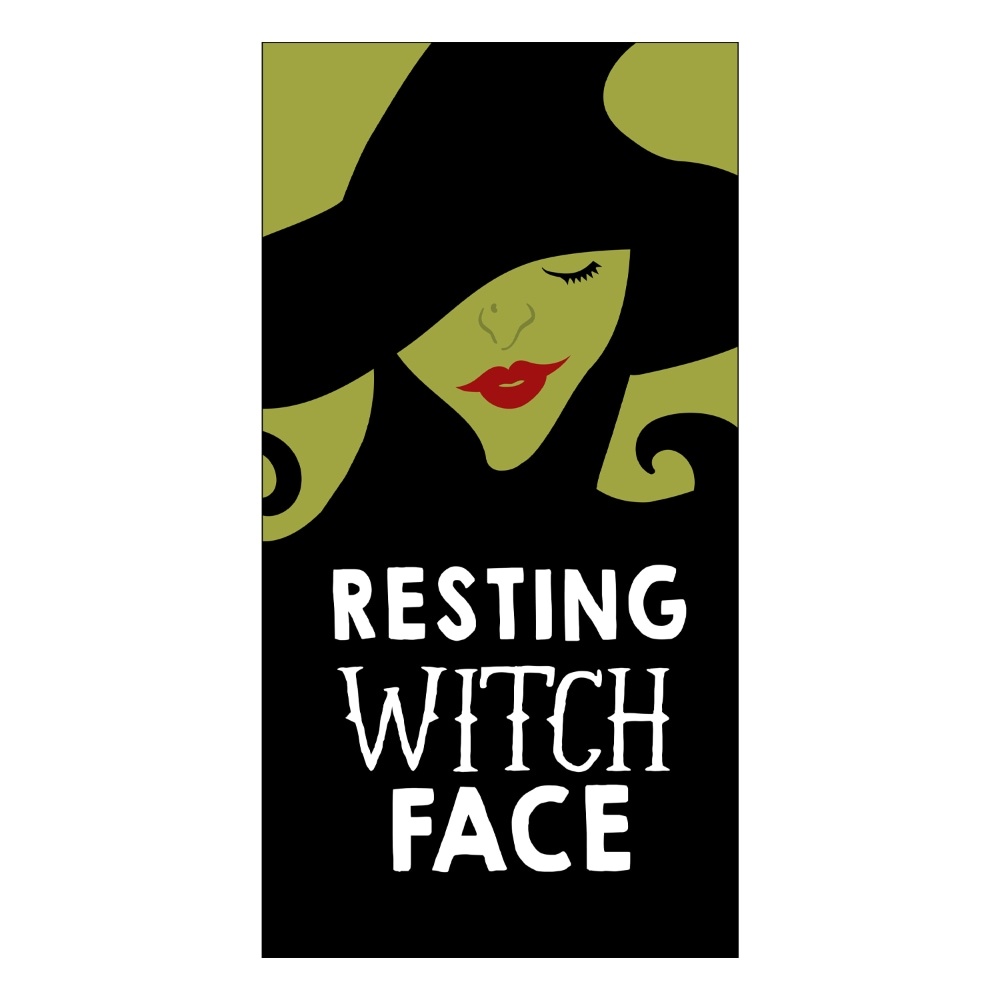 slide 1 of 1, Ritz Resting Witch Face Fiber Reactive Kitchen Towel, 1 ct