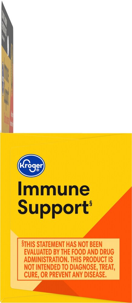 slide 3 of 4, Kroger Immune Support Orange Flavored Dietary Supplement Effervescent Tablets, 10 ct