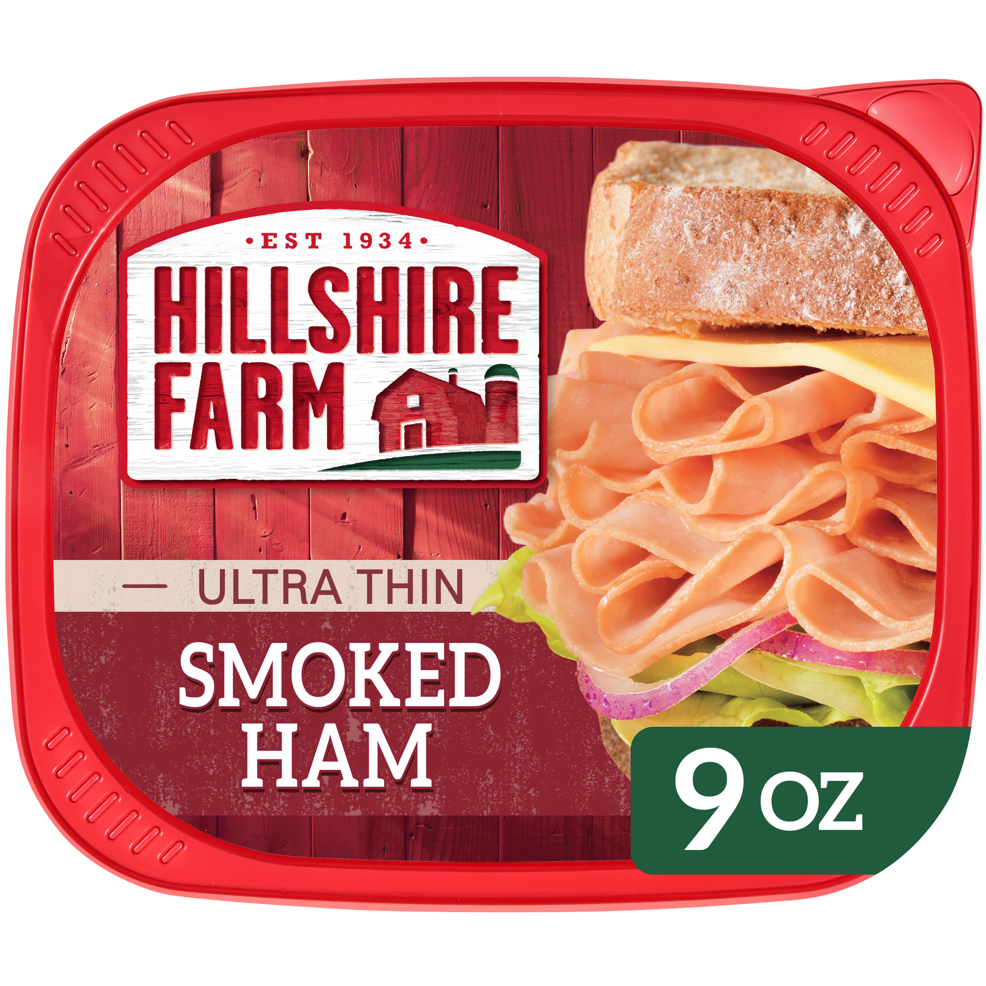 slide 1 of 5, Hillshire Farm Ultra Thin Sliced Smoked Ham Sandwich Meat, 9 oz, 9 oz